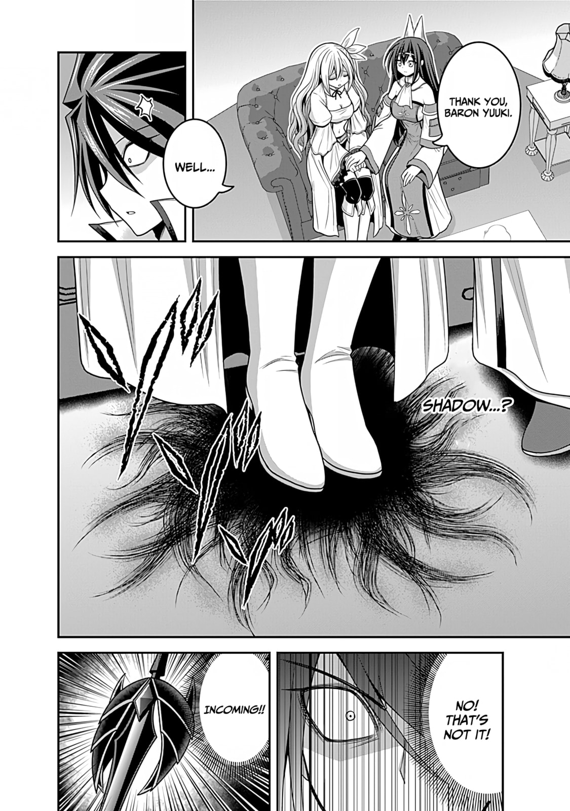 Yet again! An intruder targets the queen! page 22