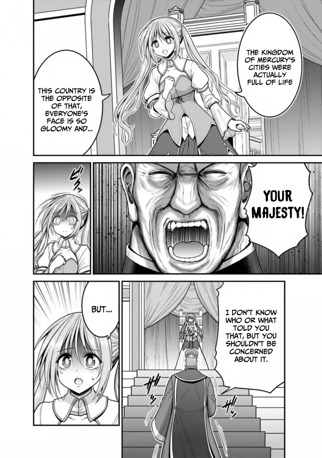 An unsmiling princess travels the world with the 5th baron! page 31