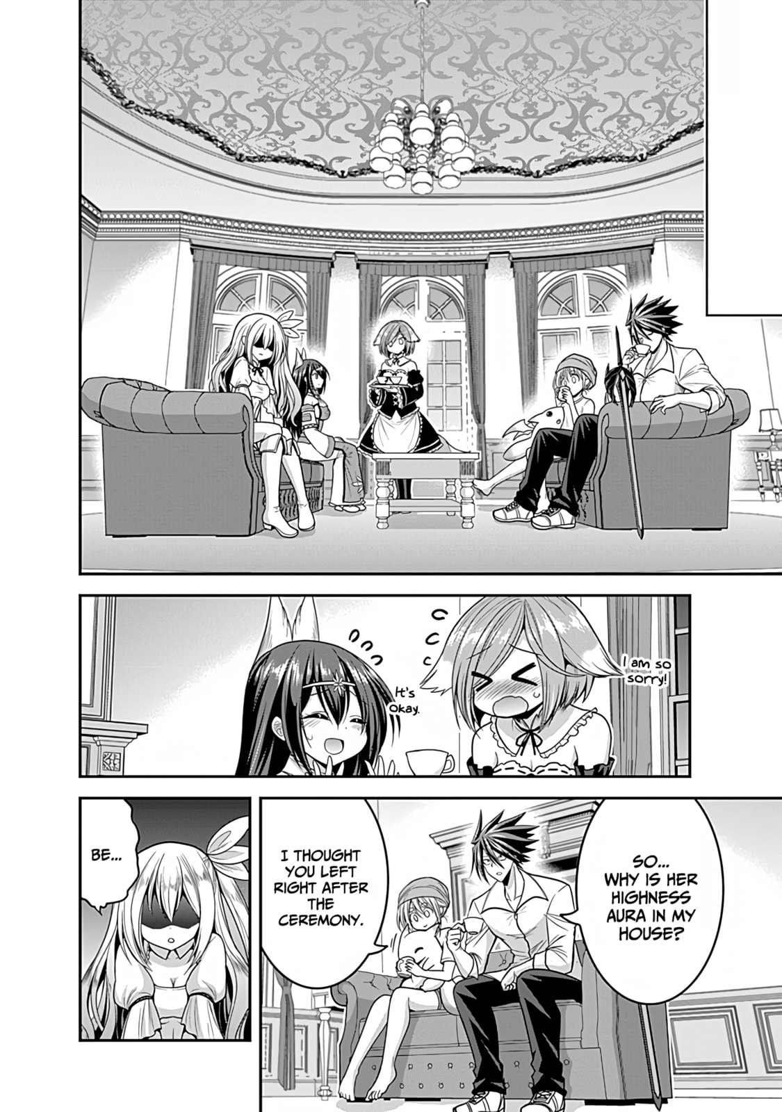 Yet again! An intruder targets the queen! page 18