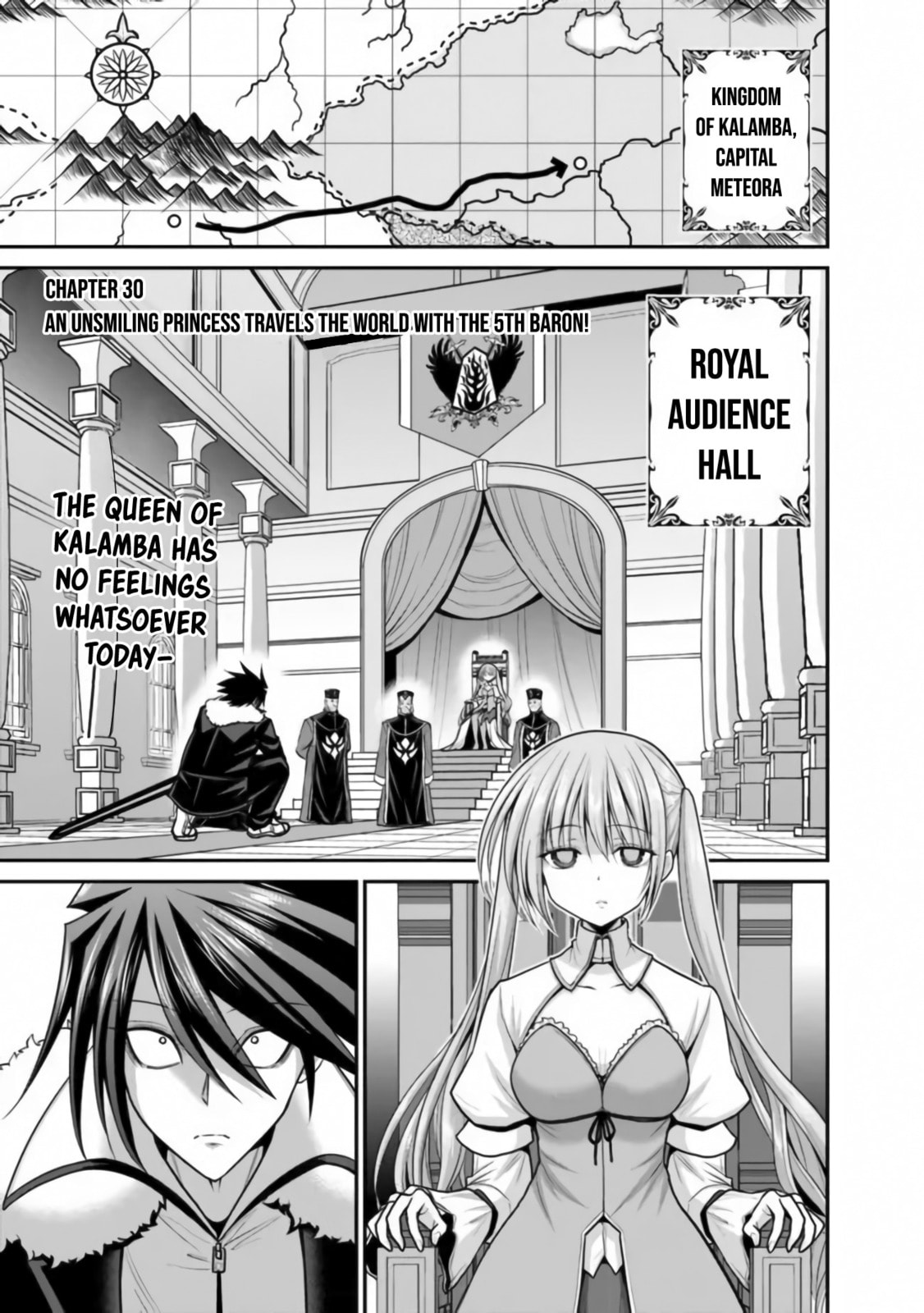 An unsmiling princess travels the world with the 5th baron! page 1